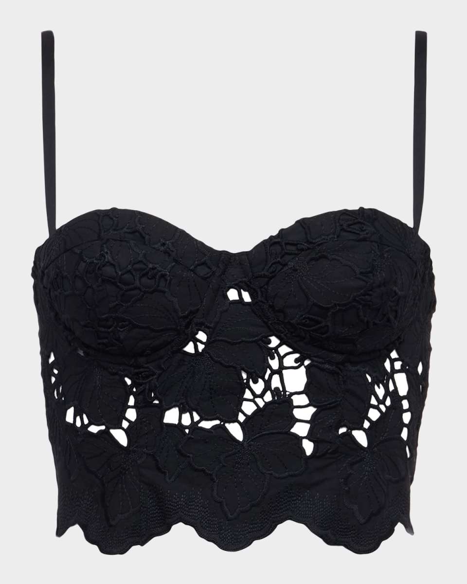 Sonya Eyelet-Embroidered Bralett